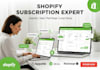 setup up shopify store subcription app, appstle, seal, recharge, loop, wesbite