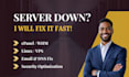 fix cpanel, website down, email, dns and hosting issues fast