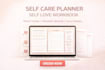 design self care planner self love workbook mood tracker introvert journal