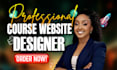 build lms educational website online course, using thinkific, podia, kajabi