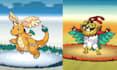 create pixel art pokemon, pokemon trainer sprite sheet, fakemon sprite sheet
