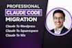 rebuild claude code website to wordpress wix shopify or squarespace clean export
