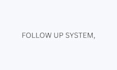 setup follow up system