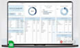 create custom budget planner spreadsheet with debt tracker, dashboard  analysis