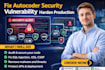 fix autocoder security vulnerability secure website harden production code audit