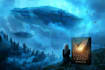 create a stunning cinematic sci fi book cover illustration