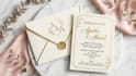 design luxury wedding invitation card