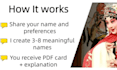 create a meaningful chinese name for you with cultural explanation