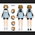 create my hero academia anime character sheet design