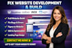 fix website development build wordpress odoo developer wix landing page figma