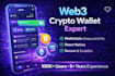 build web3 crypto wallet multichain app react native
