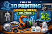 do 3d printing design and create stl files for 3d printing