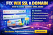 fix wix SSL security error http to https connect domain email support cpanel