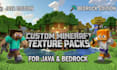 create custom minecraft texture pack for java and bedrock edition