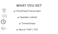 transcribe audio and video accurately
