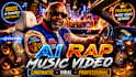create cinematic ai rap music video, drill, trap, afro rap animation