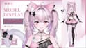 design 2d vtuber model, anime art, live 2d rigging vtuber for streaming
