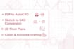 convert PDF or sketch to autocad drawing