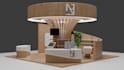 design 3d and render exhibition booth and stand