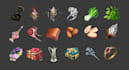 casual game UI and item icons