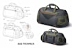 do flat sketch drawing tech pack for handbag backpack tote bag or shoe techpack