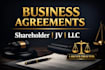 draft shareholder, joint venture, and llc agreements
