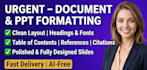 format academic word documents and powerpoint slides