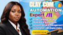 setup clay com, hubspot, zoho crm, n8n, apollo io