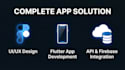 develop a complete flutter mobile app with firebase backend