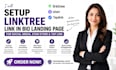 setup linktree link in bio landing page for social media stan store and tap link