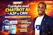 setup gohighlevel chatbot ai, go high level a2p and crm