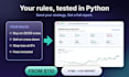 do python backtesting for your trading strategy with full reports