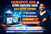 setup hubspot tracking, ghl tracking setup GTM server side setup ga4 setup