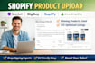 upload shopify dropshipping products using bigbug greendropship spocket suplify