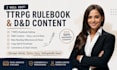 proofread ttrpg and copy edit tabletop, rulebook manual design and dnd content