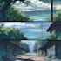 make a anime background