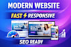 create a modern website for small business owners
