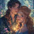 illustrate a romantic couple portrait