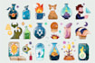 create unique illustrated icons