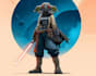 create cinematic star wars inspired sci fi character art