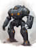 create anime style mecha robot illustrations