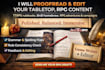 proofread your ttrpg and edit your tabletop, rpg content