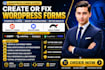 create or fix wordpress contact form gravity, machforms ninja forms integration