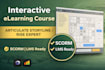 create interactive elearning course in articulate storyline or rise 360