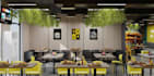 elevate brand with custom cafe interior,restaurant exterior,3d cad layout render