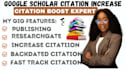 increase google scholar citations, backdated citation with researchgate journal
