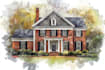paint a house in watercolors
