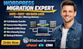 migrate wordpress website to siteground or hostinger fix error and crm migration