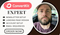 setup convertkit newsletter kit landing page convertkit email sequence expert