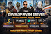 develop fivem server qbcore, vmenu, nopixel based custom server